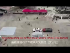 Elektroauto-Branddecke mit Elektroauto-Batterie